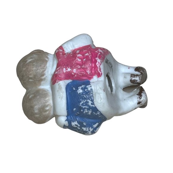 Antique Porcelain Miniature Shelf Sitter Figurine Boy & Girl with Book Japan - Picture 5 of 6